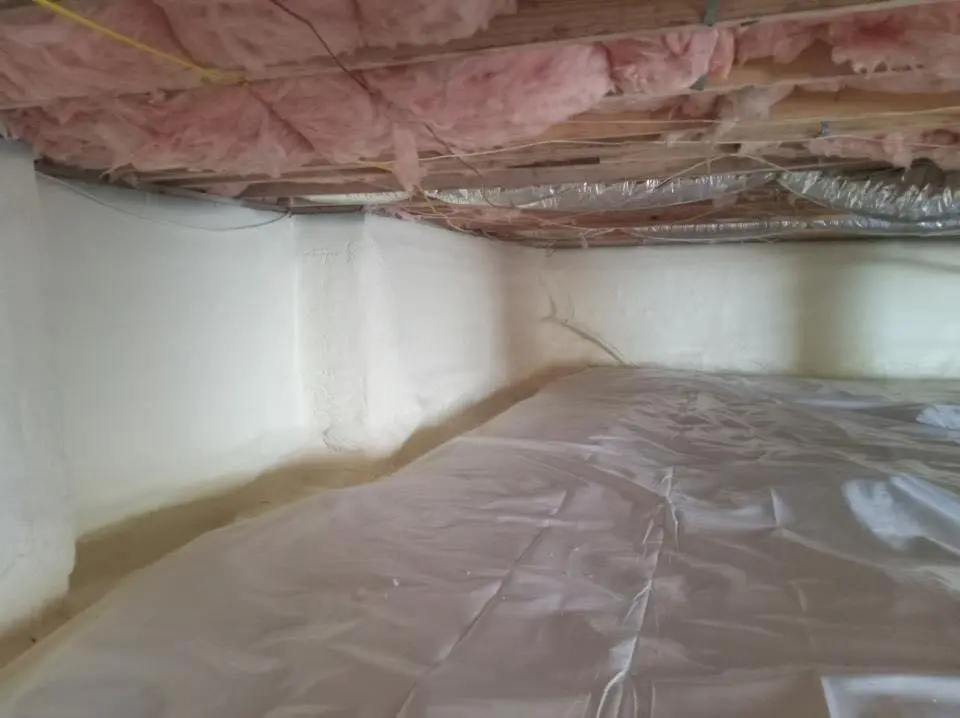 Crawl space encapsulation with closed-cell spray foam for Roof Maintenance in Schriever